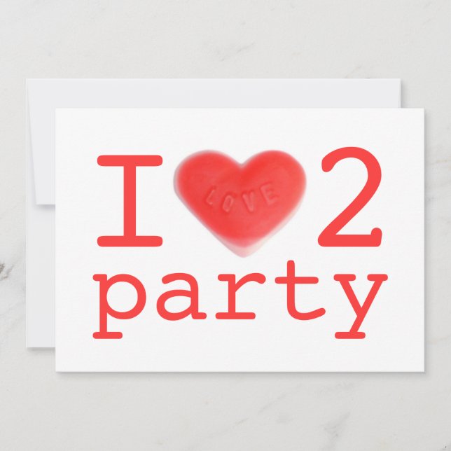 Invitación a "Amo a 2 fiestas" (Anverso)
