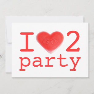 Invitación a "Amo a 2 fiestas"