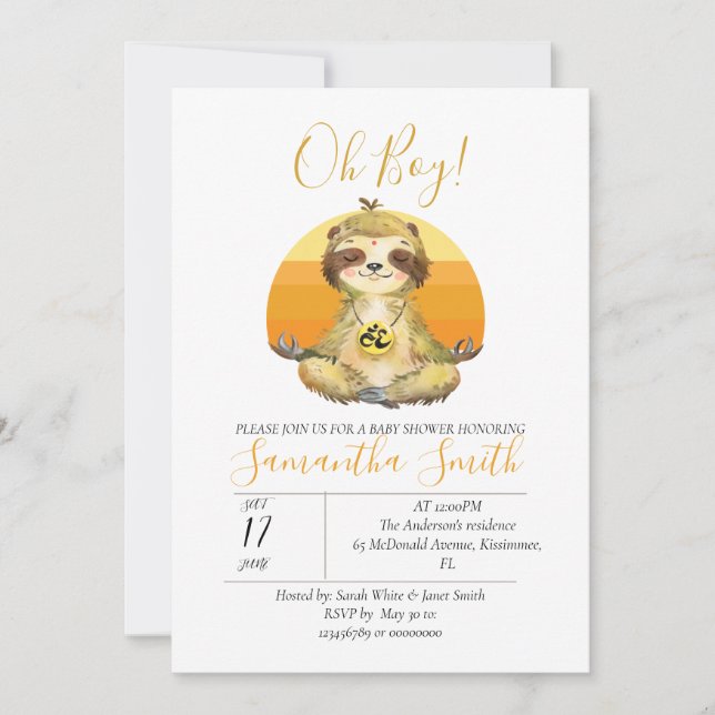 Invitación a animales de la jungla salvaje para be (Anverso)