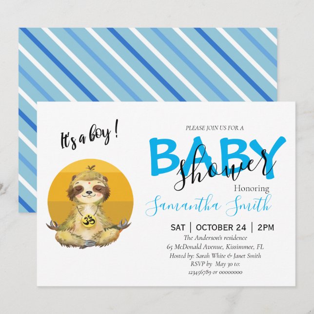 Invitación a animales de la jungla salvaje para be (Anverso / Reverso)