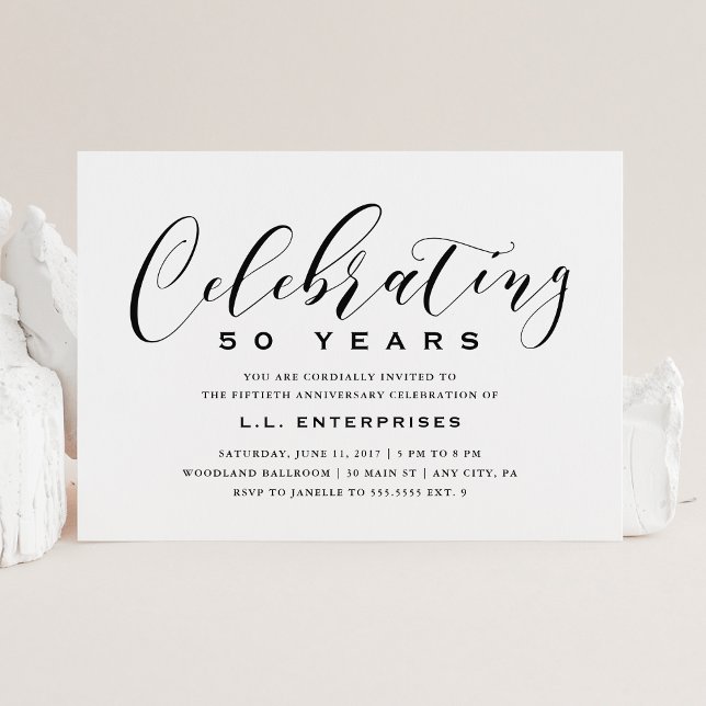 Invitación a aniversario de negocios (Subido por el creador)