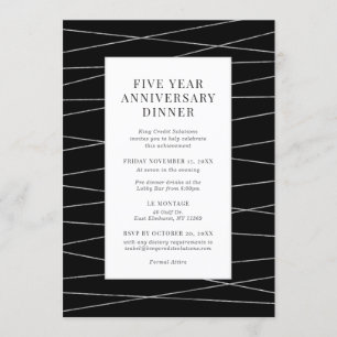 Invitación a aniversario de negocios