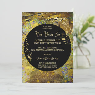 Invitación a Año Nuevo Gold Leaf