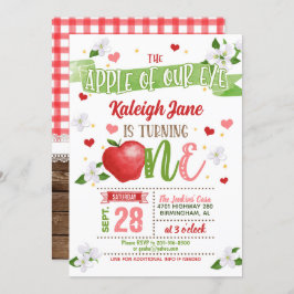 Invitación a Apple para el primer cumpleaños - Man