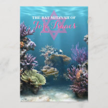 Invitación a Aquarium Bat Mitzvah