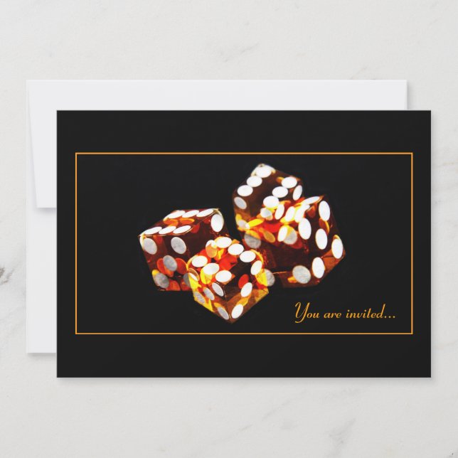 invitación a asistir a una fiesta nocturna de jueg (Anverso)