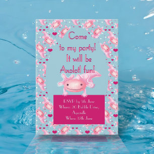 Invitación a Axolotl rosa