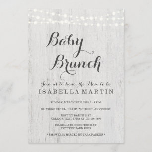 Invitación a Baby Brunch