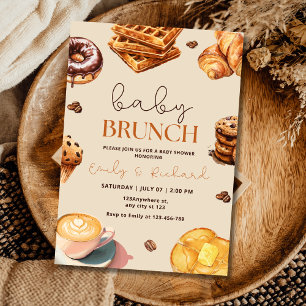 Invitación a Baby Brunch Neutral para Baby Shower,