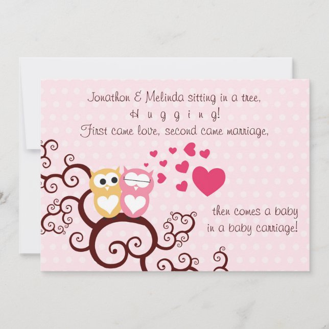 Invitación a Baby Girl Shower (Anverso)