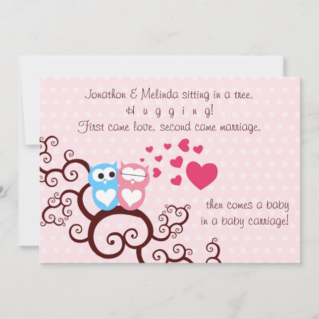 Invitación a Baby Girl Shower (Anverso)