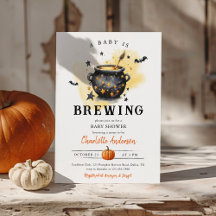 A Baby is Brewing Halloween Cauldron Baby Shower