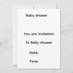 invitación a baby shower
