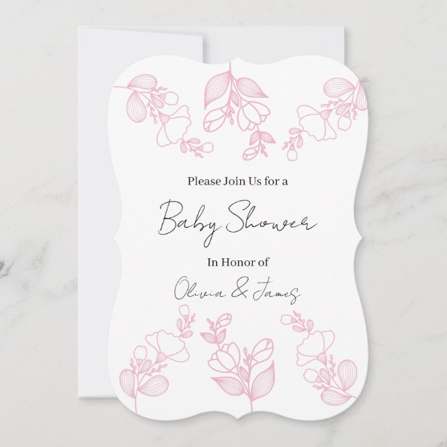 Invitación a baby shower (Anverso)