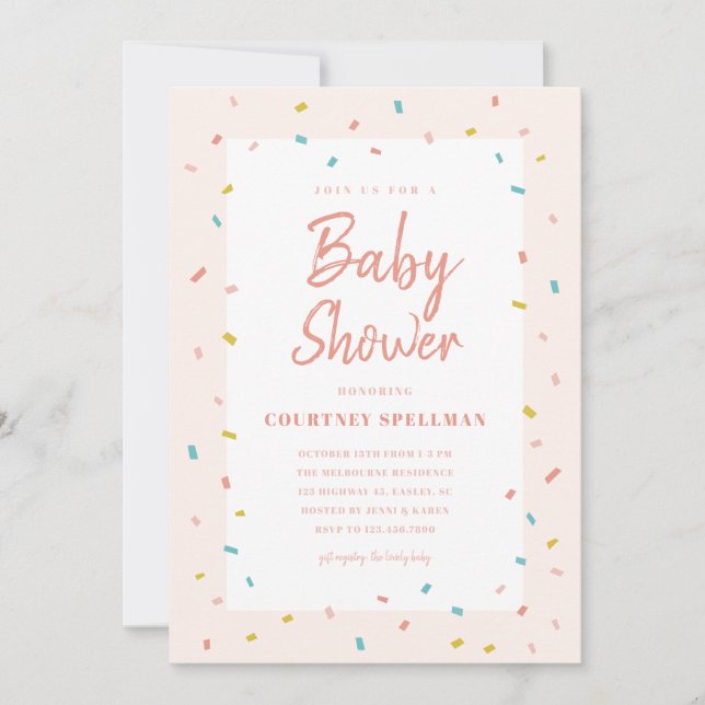 Invitación a baby shower (Anverso)