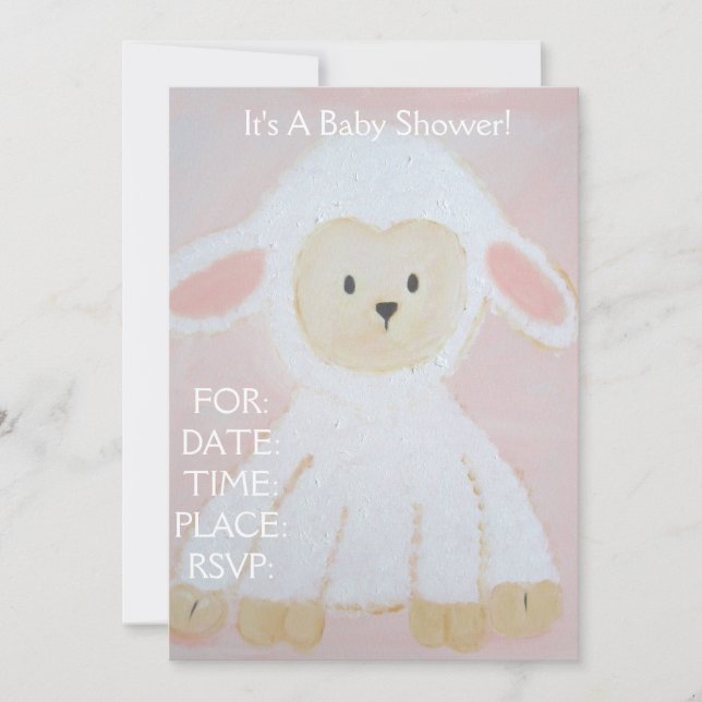 Invitación a Baby Shower (Anverso)
