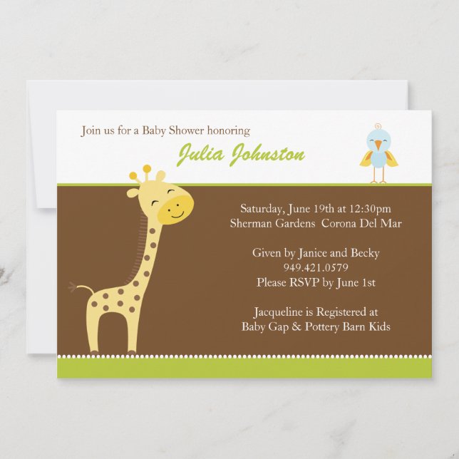 Invitación a Baby Shower (Anverso)