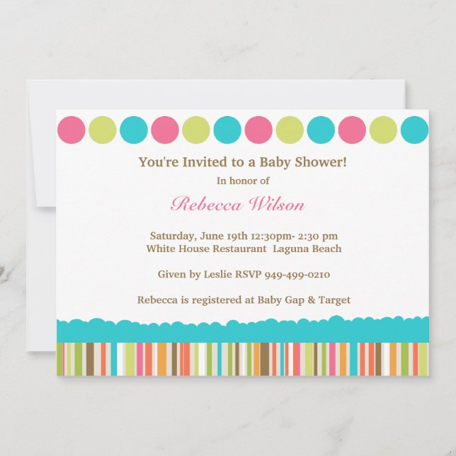Invitación a Baby Shower (Anverso)