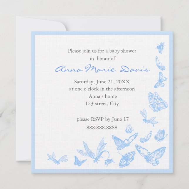 Invitación a Baby Shower (Anverso)