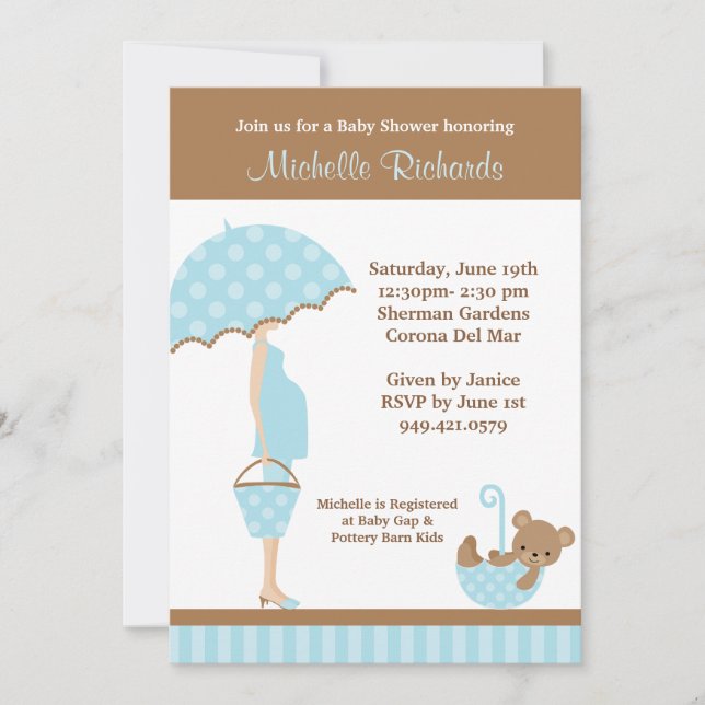Invitación a Baby Shower (Anverso)