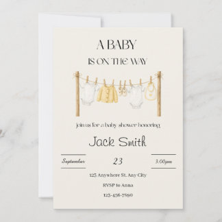 Invitación a baby shower