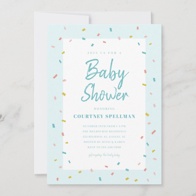 Invitación a baby shower (Anverso)