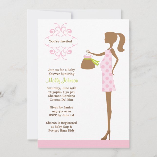 Invitación a Baby Shower (Anverso)