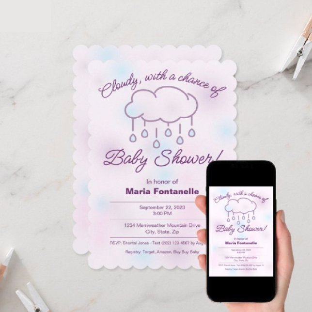 Invitación a Baby Shower  (Subido por el creador)
