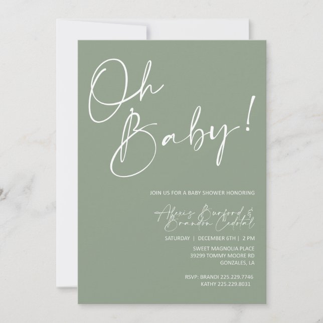 invitación a baby shower (Anverso)