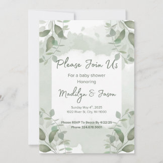Invitación a baby shower