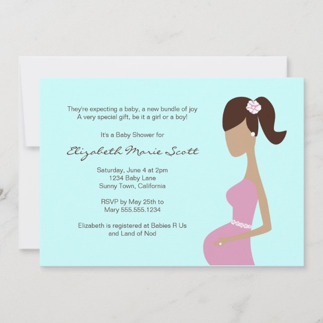 Invitación a Baby Shower (Anverso)