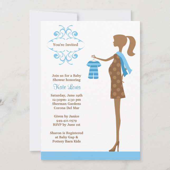 Invitación a Baby Shower (Anverso)