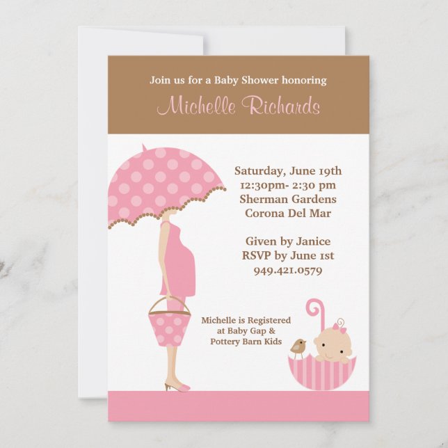 Invitación a Baby Shower (Anverso)