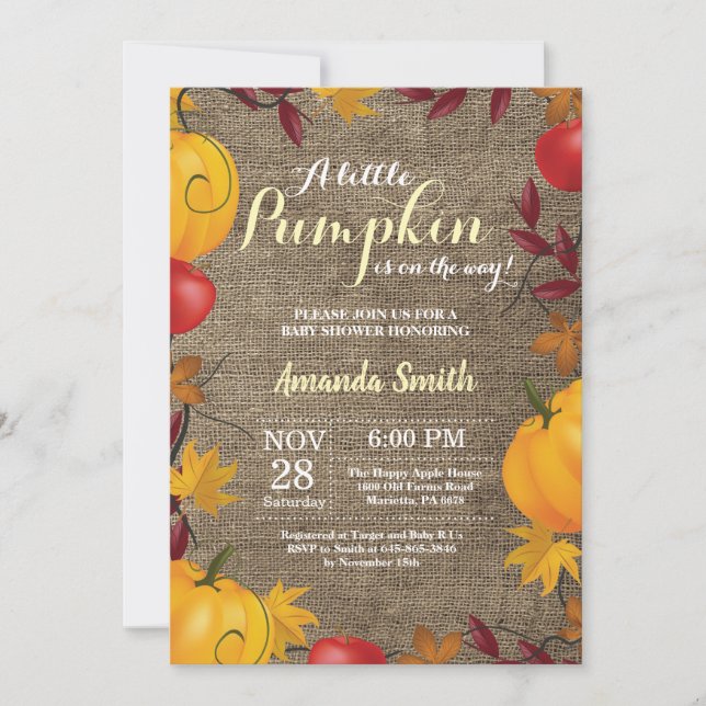 Invitación a Baby Shower amarilla de la bomba de o (Anverso)