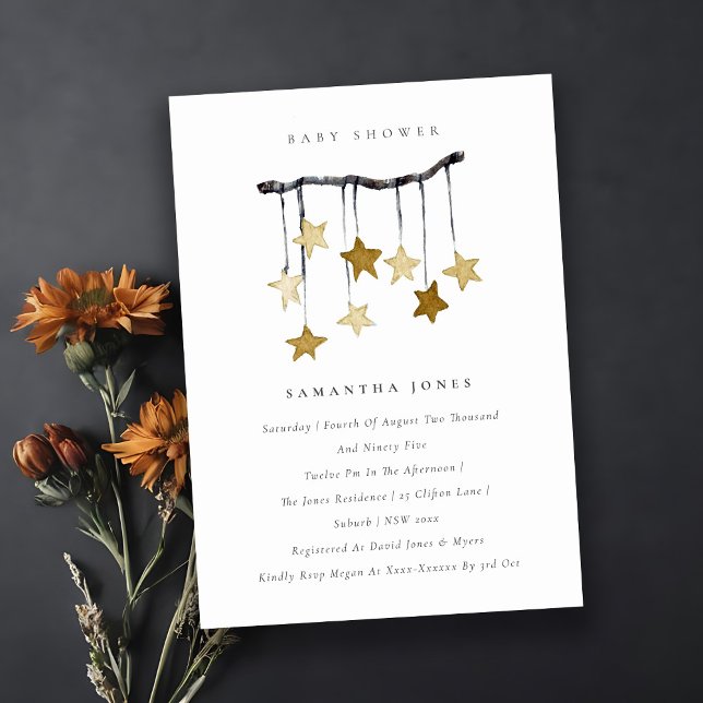 Invitación a Baby Shower amarillo neutro de Estrel (Subido por el creador)