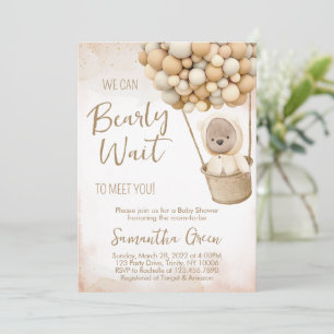 Invitación a Baby Shower 'Apenas Podemos Esperar'