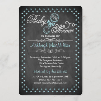 Invitación a Baby Shower - Azul