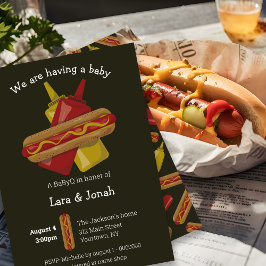 invitación a Baby Shower BaByQ para parejas