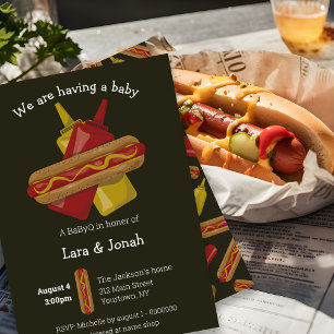 invitación a Baby Shower BaByQ para parejas