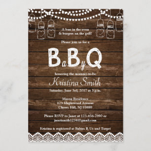 Invitación a Baby Shower BBQ - Babyq Baby Shower