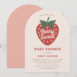 Invitación a Baby Shower Berry Sweet Cute