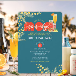 Invitación a Baby Shower Brunch de Mom-osa