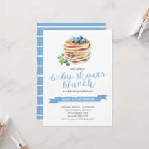 Invitación a Baby Shower Brunch de Pancakes
