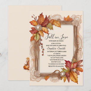 Invitación a Baby Shower Caer en el amor