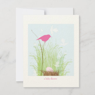 Invitación a Baby Shower - Chica
