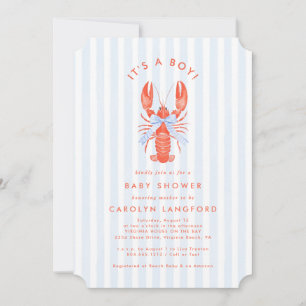 Invitación a Baby Shower Coastal Cutie