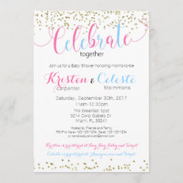 Invitación a Baby Shower combinada de Chica y niño