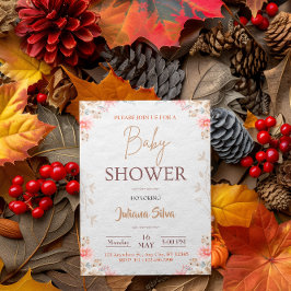 Invitación a Baby Shower con sabor a Beige-Cute