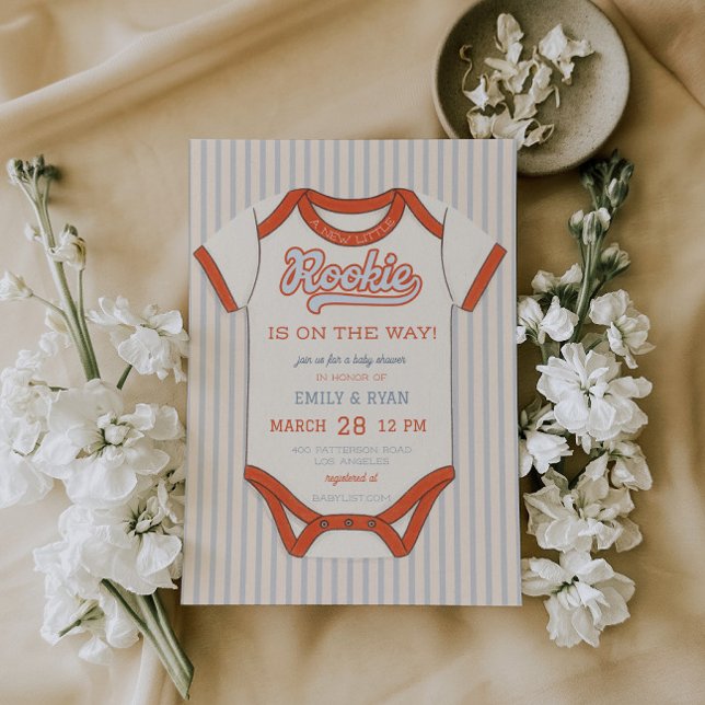 Invitación a Baby Shower con temas de béisbol (Subido por el creador)