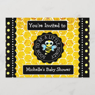Invitación a Baby Shower con temas de Bumblebee Ho
